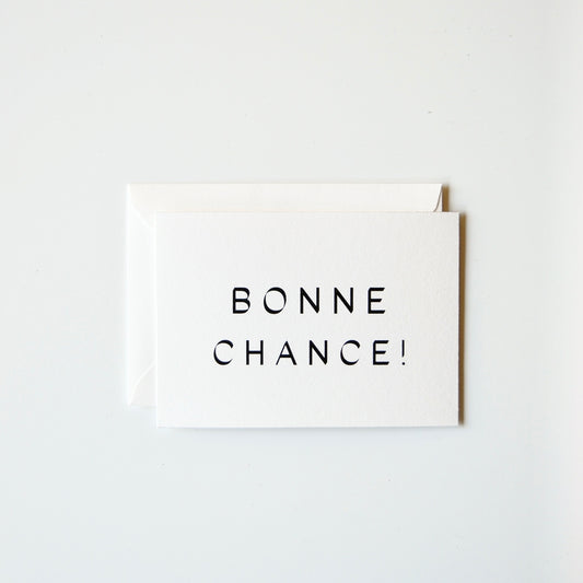 Bonne Chance!