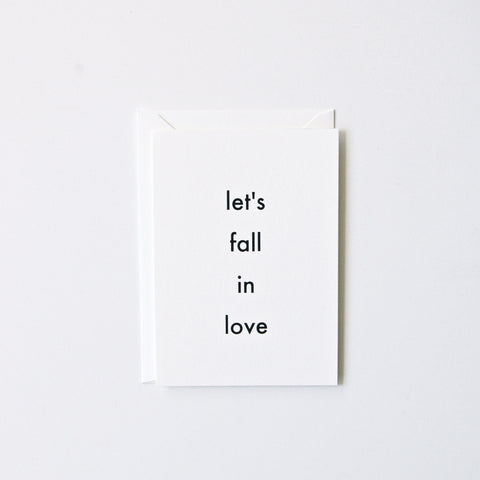 Let's Fall in Love