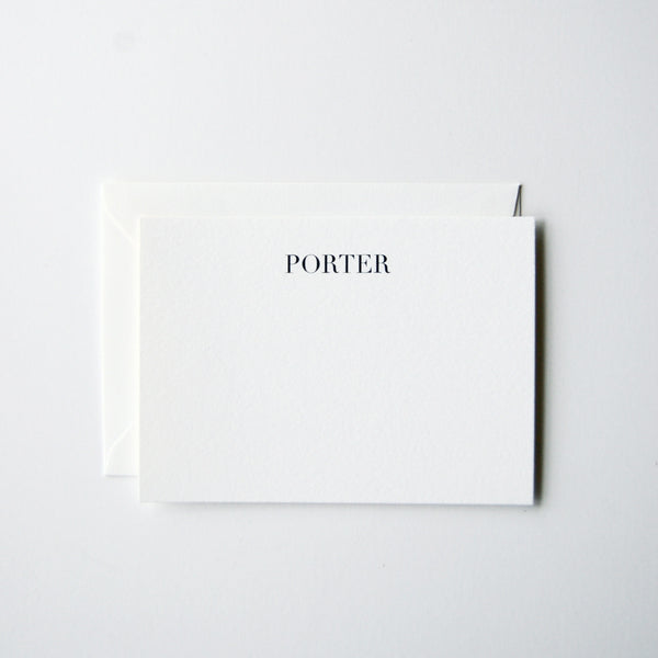 Porter - Personalized Stationery Set