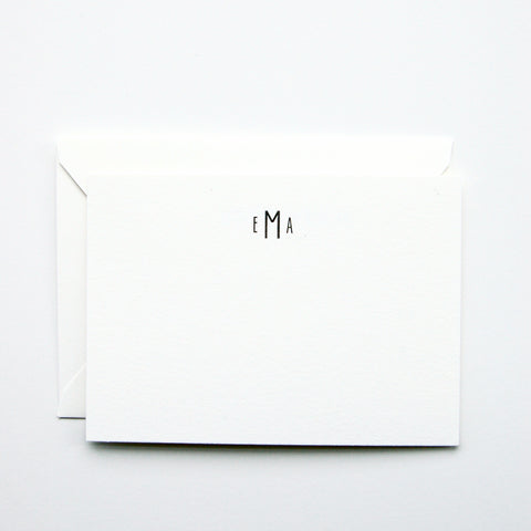 Modern Monogram - Personalized Stationery Set
