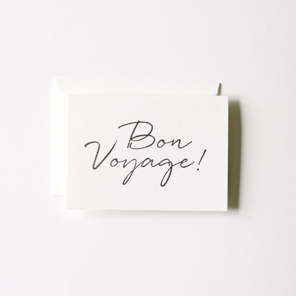 Handwritten Bon Voyage